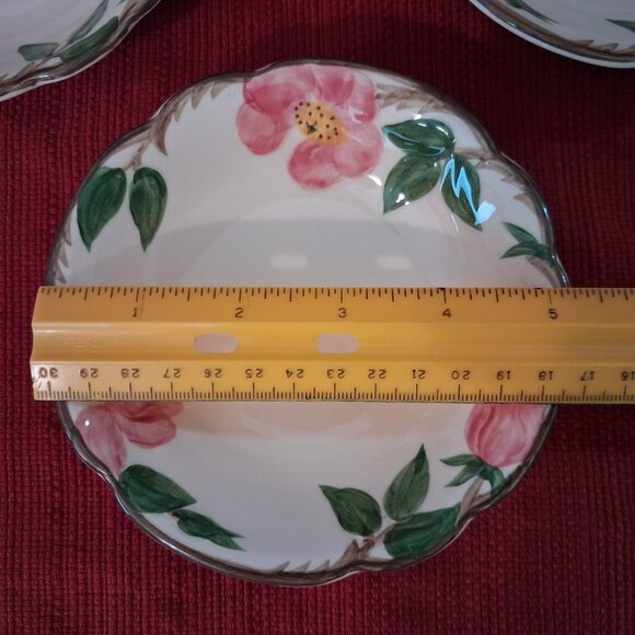 LOT of 6 OF FRANCISCAN DESERT ROSE HAND PAINTED 5 1/4" DESSERT FRUIT BOWL 47-49 - Picture 5 of 8